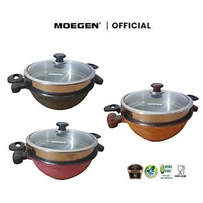 MOEGEN Granite Series Stewpot + Steamer 5