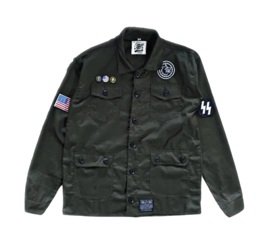 Field Jacket Semi Parka Pria Vintage Biker Army