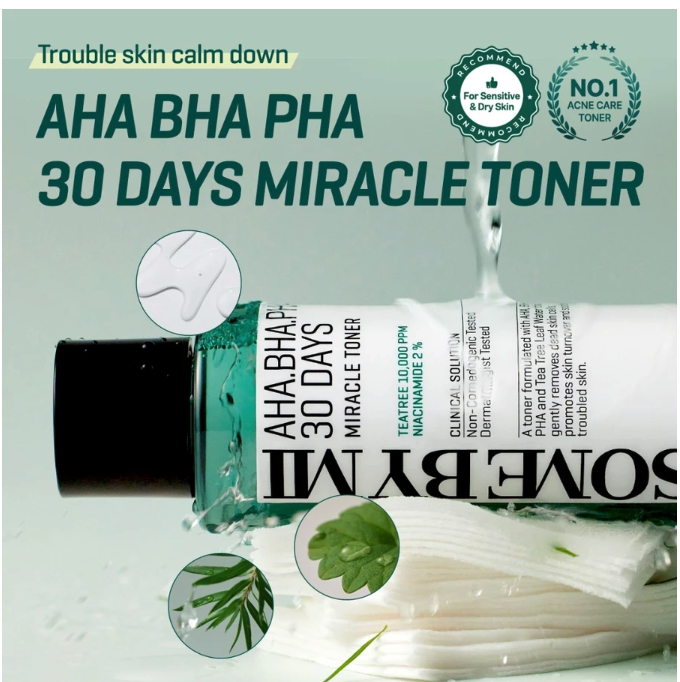 Perennebell  SOME BY MI AHA BHA PHA 30 Days Miracle Toner
