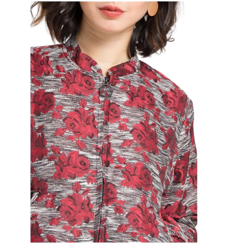 Woman Jacquard Bomber 2