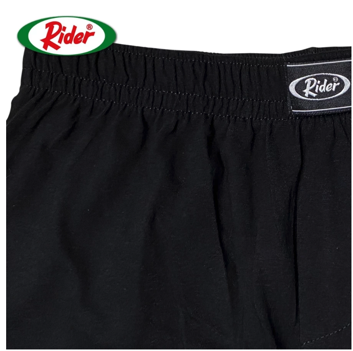 Mulia Knitting Factory Rider Premium Boxer Pria Hitam R812BHT