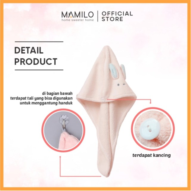  MAMILO Handuk Kepala Microfiber