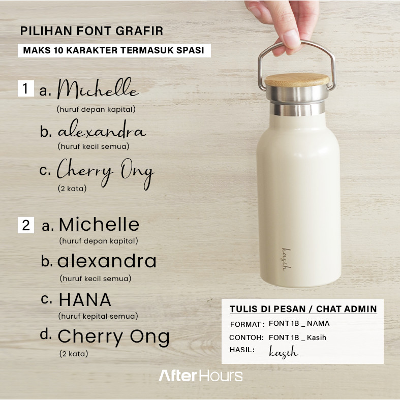 Tata Ruma Indonesia Tataruma AFTER HOURS Vano Tumbler Vacuum Insulated Bottle 350 ml