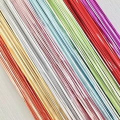 Foil Fringe Curtain Chrome Doff