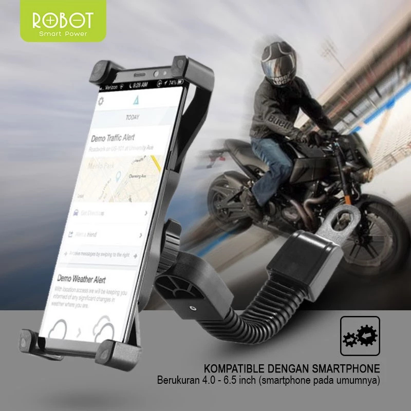Robot Indonesia ROBOT Phone Stand Car/Motor Holder RT-MH02