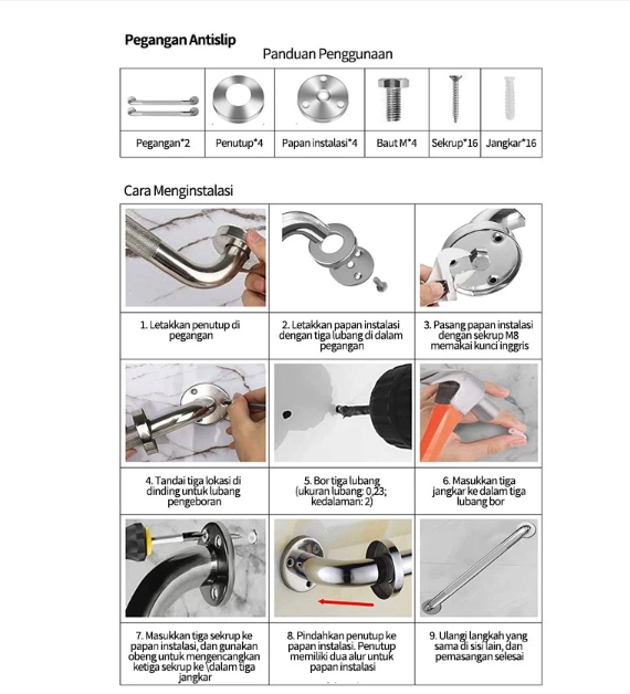  Classic Collection Handle Kamar Mandi 60 cm