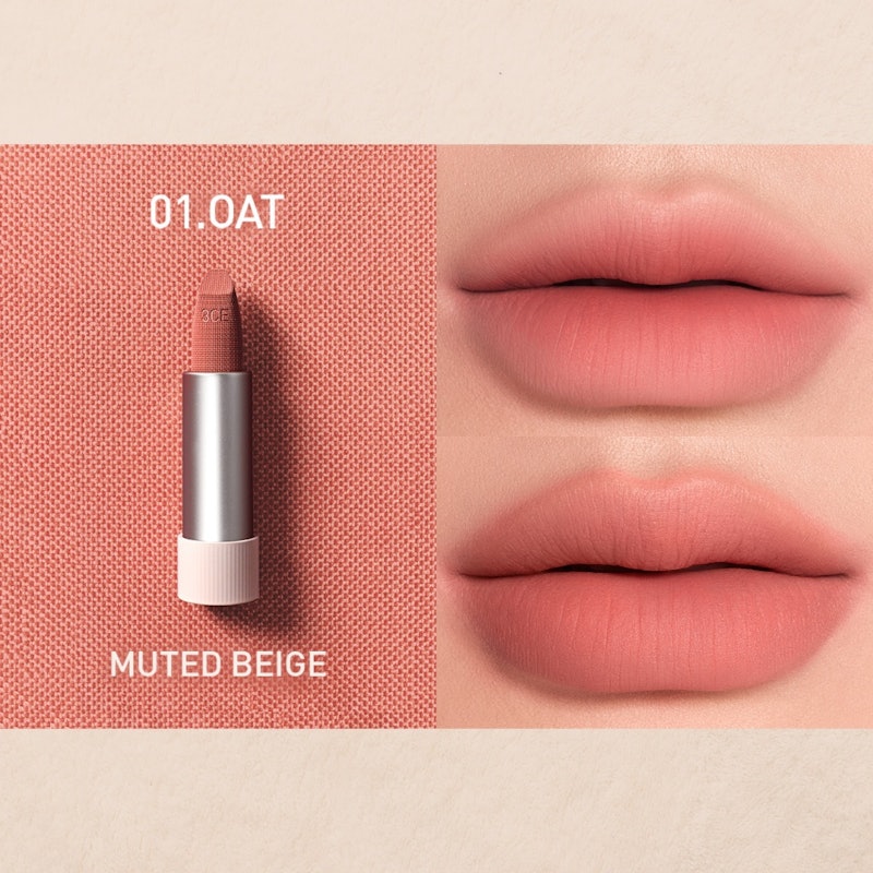 3CE Cashmere Hug Lipstick 01 Oat 2