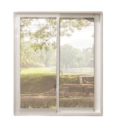 Jendela Aluminium Sliding Dua Daun 120 cm x 140 cm