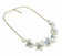 Vileo Handicraft Darlene Crystal Flowery Pearl Necklace 1