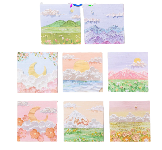 CR-A37 Memo Tempel Aesthetic Motif Alam Indah