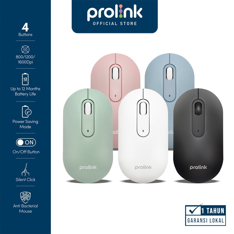 Prolink MACA Wireless Mouse Anti Bacterial 5
