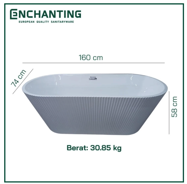 Enchanting Bathtub Free Standing Acrylic 5