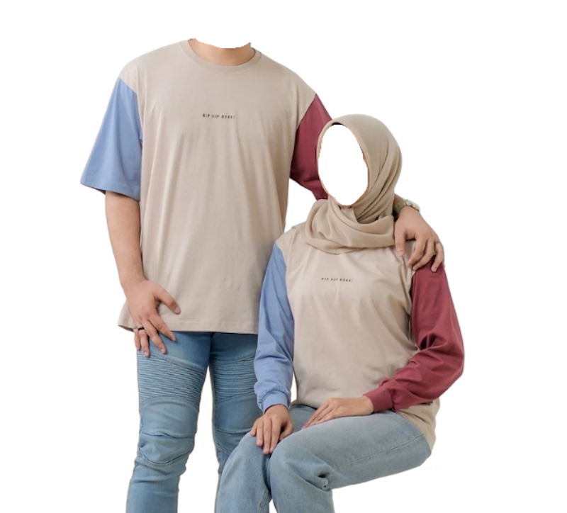 Hip Hip Huka Kaos Couple Senada Series 1