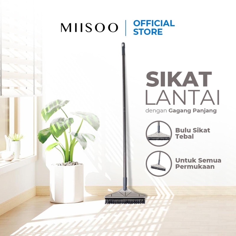 MIISOO Sikat Lantai Toilet Wiper 2in1 5
