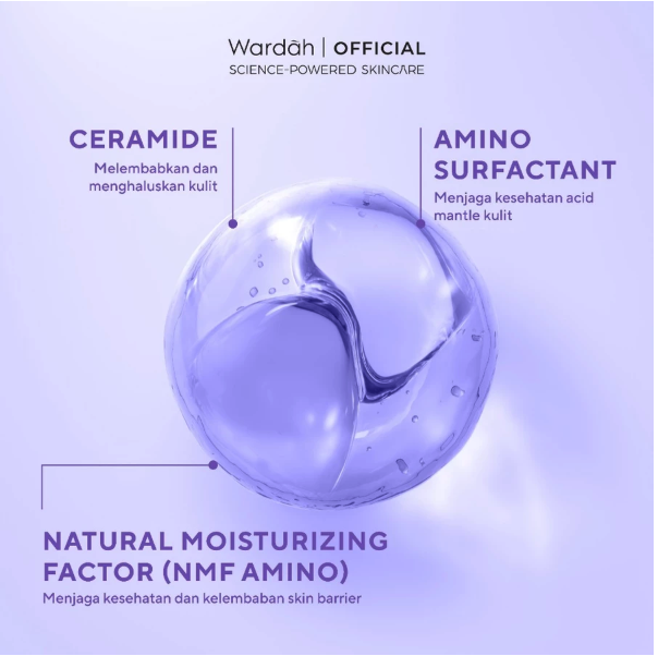 Paragon Technology and Innovation Wardah Renew You NMF Amino + Ceramide Rejuvenating Gel To Foam Cleanser 
