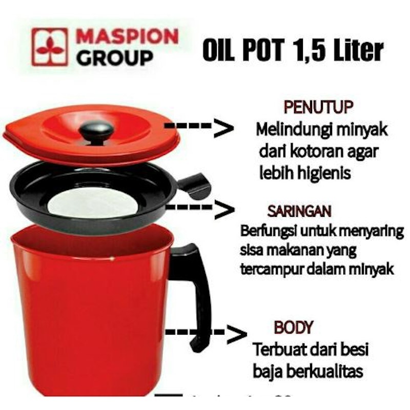 Maspion Kitchen Oil Pot 4