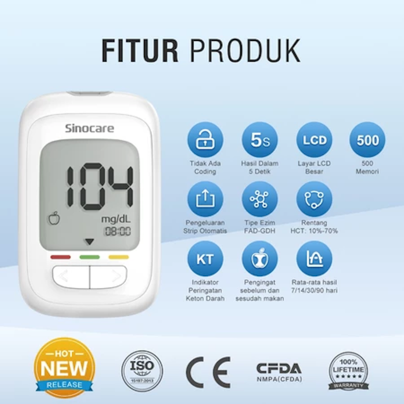 Sinocare Safe AQ Pro 1 Blood Glucose Meter 2