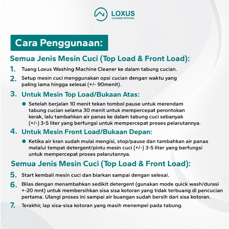 Loxus Washing Machine Cleaner 5