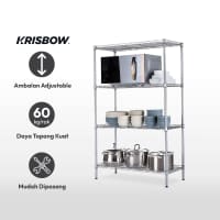 Ace Hardware Krisbow Rak Besi Serbaguna 4 Tingkat