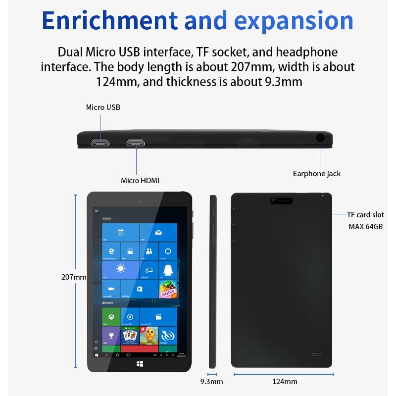 NEXTFUN 8" Tablet 2-in-1 Pocket 3