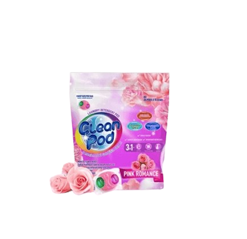 Clean Pod Laundry Detergent Pod Pink Romance 1