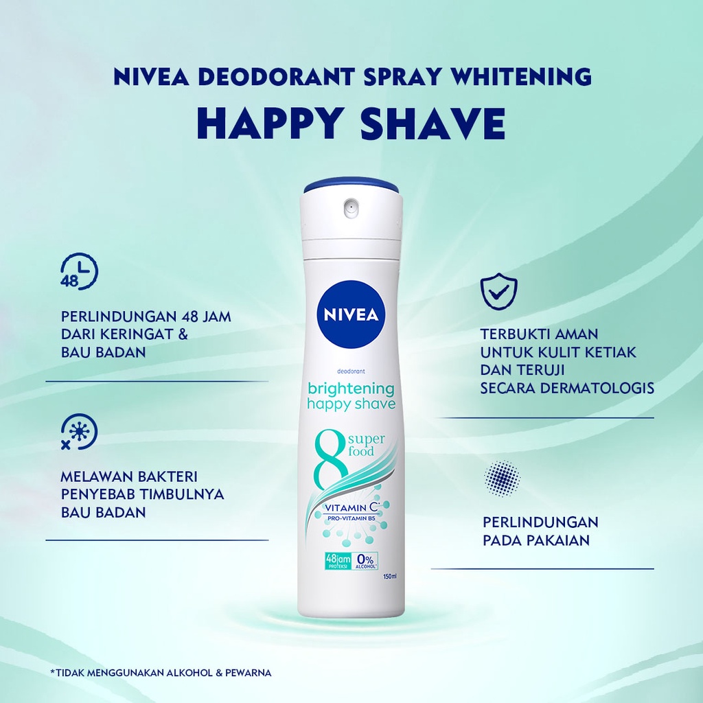 Nivea Deodorant Spray Brightening Happy Shave