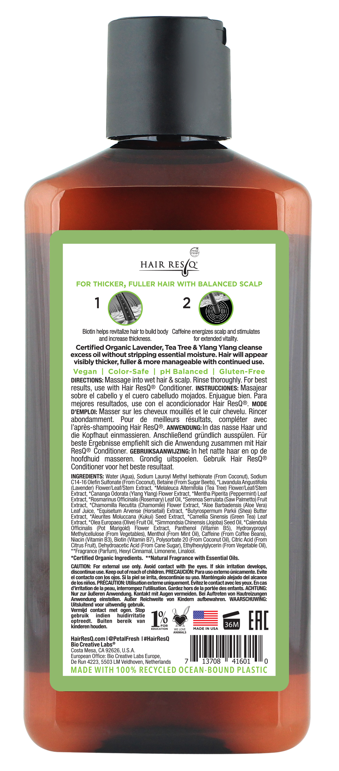 Petal Fresh Pure Hair ResQ Thickening Treatment Oil Control Shampoo with Biotin 5