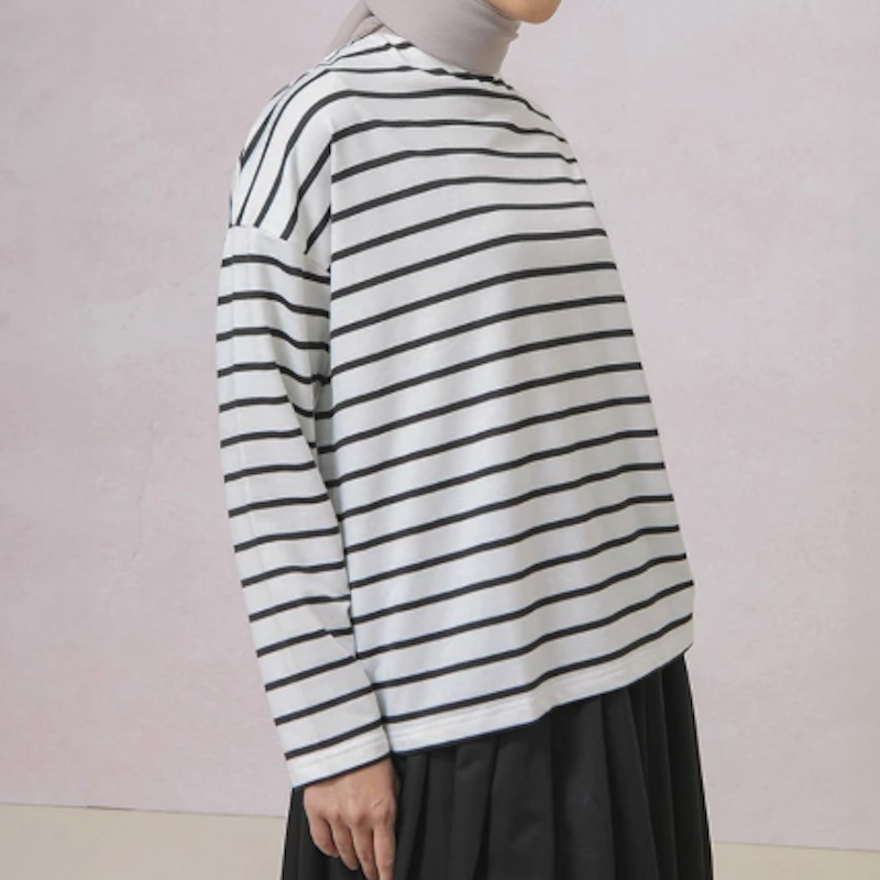 HijabChic Ulyani Stripe Tops 3