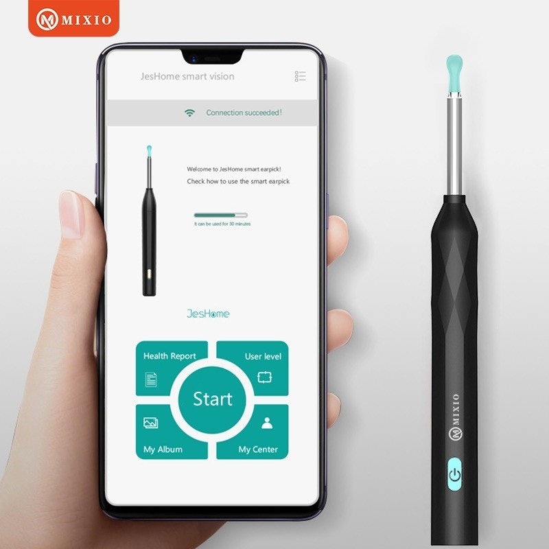 MIXIO Pembersih Telinga Kamera LED Smart Visual Endoscope 2