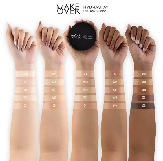 Paragon Technology and Innovation MAKE OVER Powerstay Demi-Matte Cover Cushion C51 Cool Tan