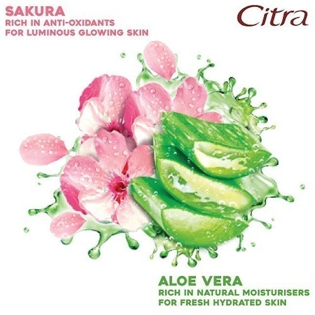 Unilever Citra Glow Recipe Sheet Mask Sakura + Aloe Vera
