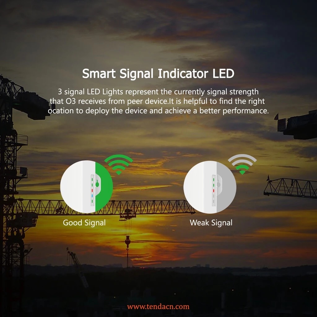Shenzhen Tenda Technology Tenda 5km Outdoor Point to Point Outdoor CPE O3