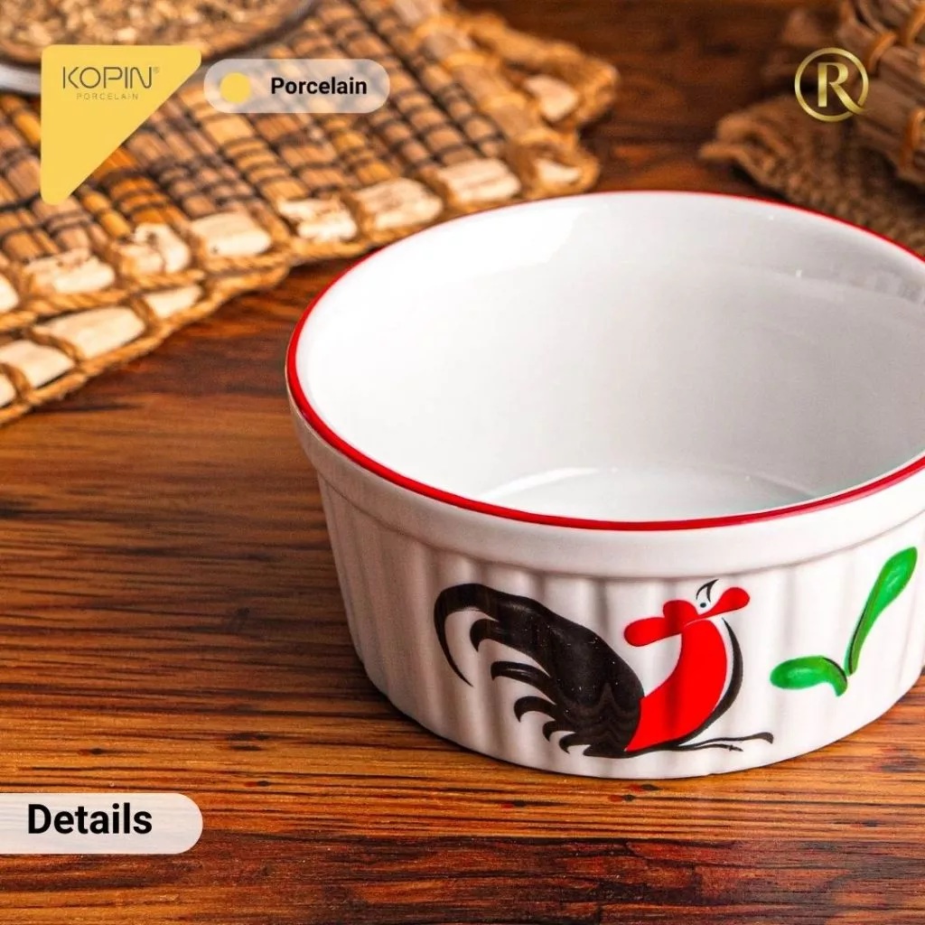 Kopin Ramekin Bowl Kukuruyuuuuk Porcelain 10.8 cm KPR-5B 
