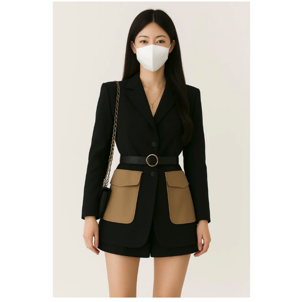  Vallina Outfit Hema Blazer Two Tone Pocket