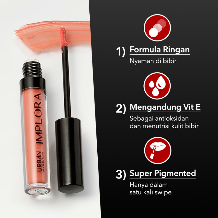 Implora Sukses Abadi Implora Urban Lip Cream Matte 10 Ginger Bread