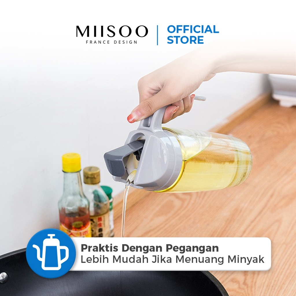  MIISOO Botol Kaca Serbaguna