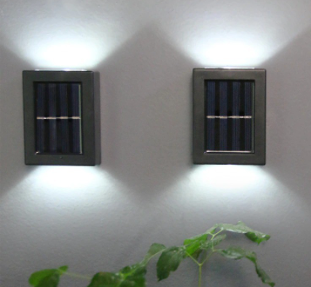  Outdoor LED Waterproof Solar Lamp IP65 Set 2pcs