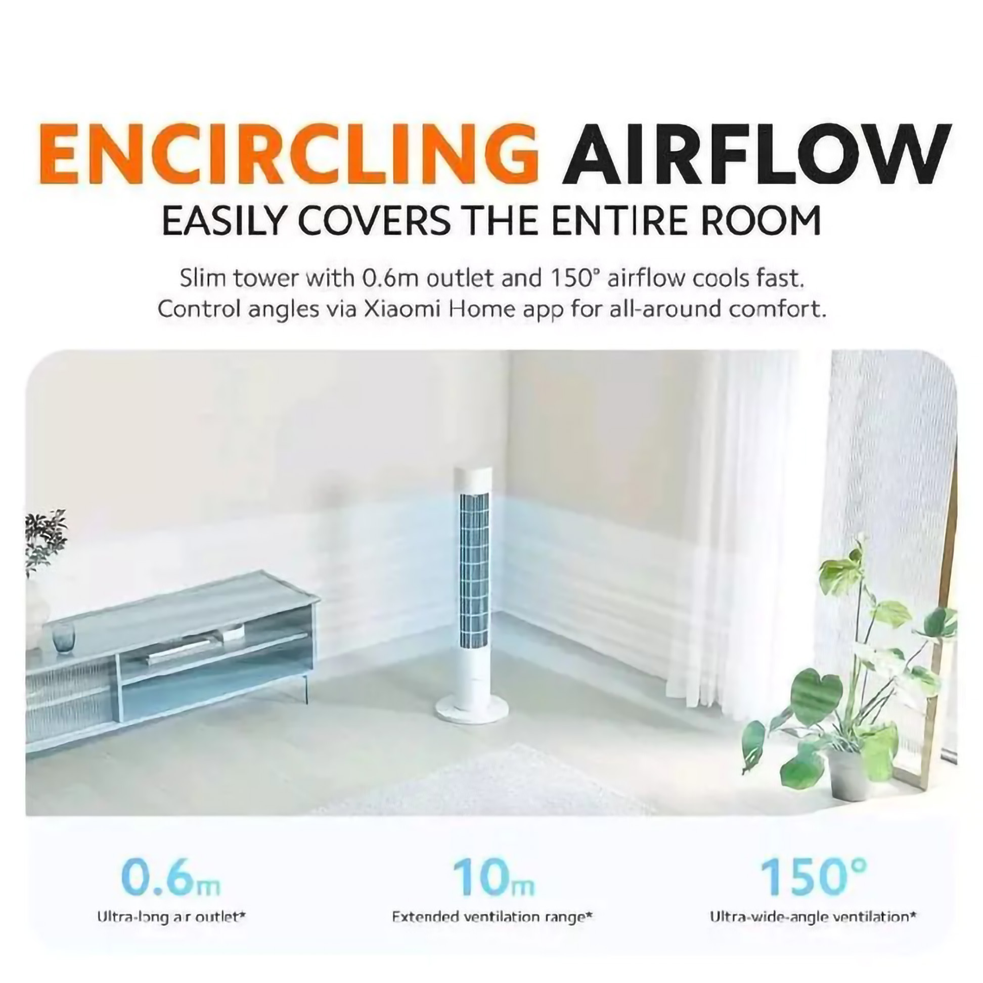 Xiaomi Communication Technology Xiaomi Mijia Mi Smart Tower Fan