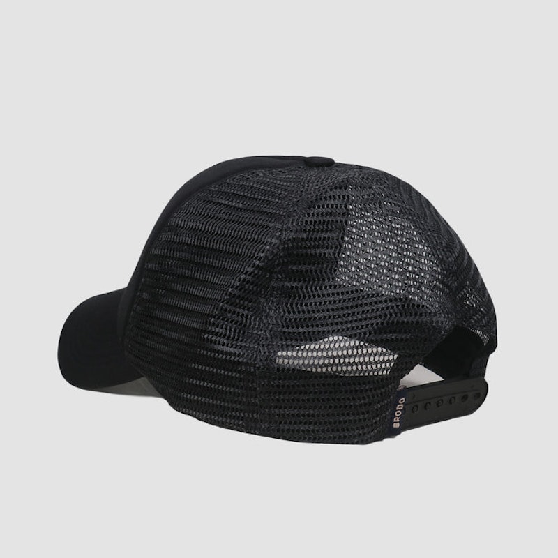 BRODO Bigger Trucker Hat All Black 3
