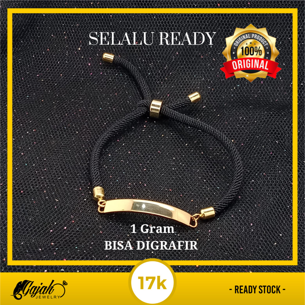 Gelang Peneng Tali Emas 17K