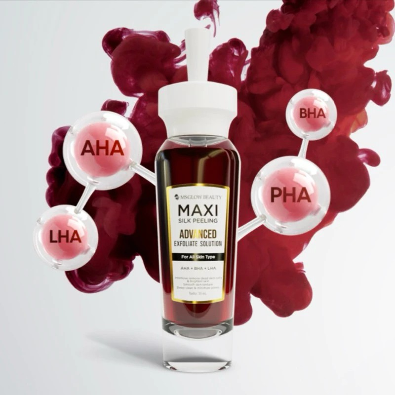 Kosmetika Global Indonesia MS Glow Maxi Silk Peeling serum