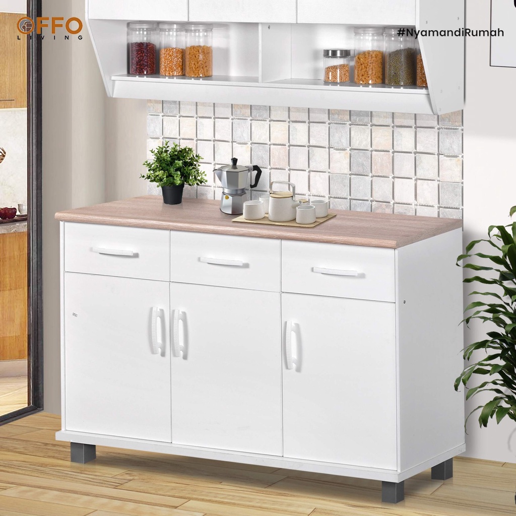 Offo Living Kitchen Set Lemari Dapur 3 Pintu - Luna 