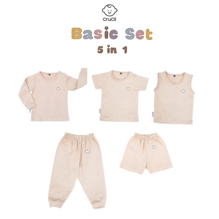 CruCil Factory Baju Kaos Anak Basic Set 5in1 4