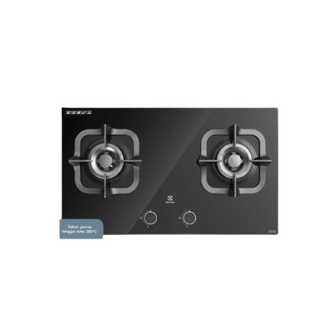 Electrolux ｜ Kompor Gas Tanam UltimateTaste 300 dengan 2 Tungku 78cm ｜ EGT7828CK