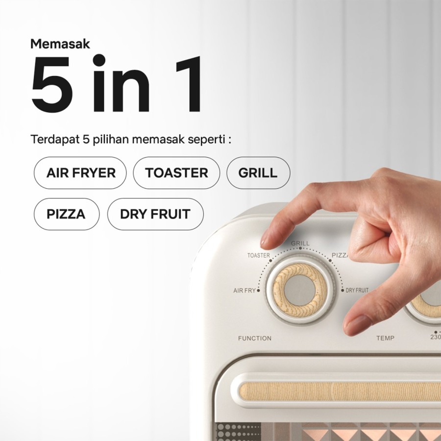 Octa Utama Oxone Retro Air Fryer & Oven OX-276