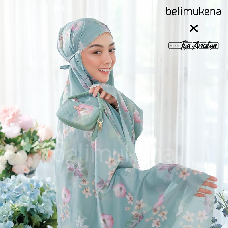  Belimukena X Tya Ariestya Mukena Mini Parasut Travel Motif Premium Korea 2 in 1