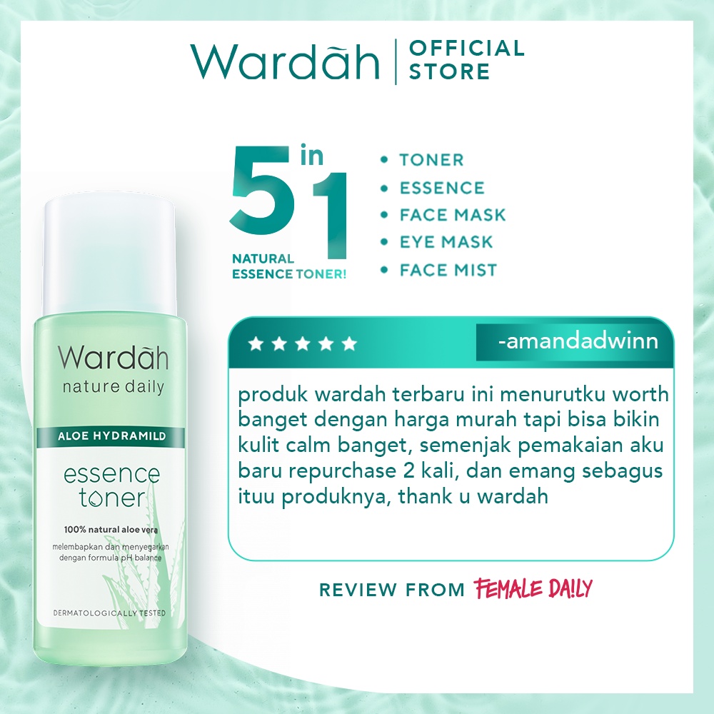 Wardah Nature Daily Hydramild Essence Toner
