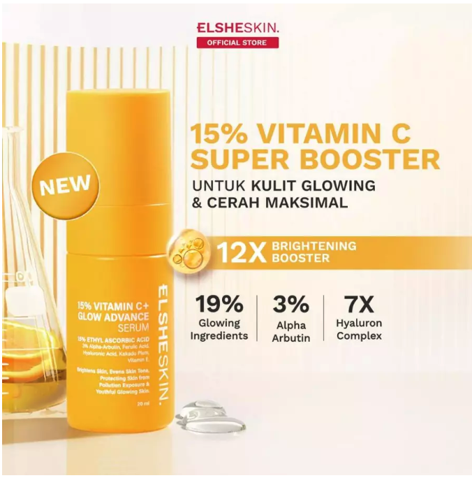 Elshe Estetika Nusantara ElsheSkin 15% Vitamin C+ Glow Advance Serum