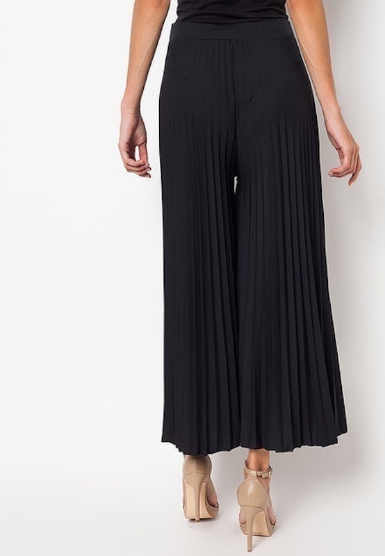 Plisket Kulot Long Pants Hitam 2