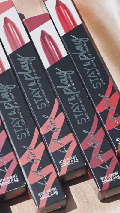 Beauty 21 Cosmetics LA GIRL Stay & Play Matte Lip Crayon - Promises GLC735